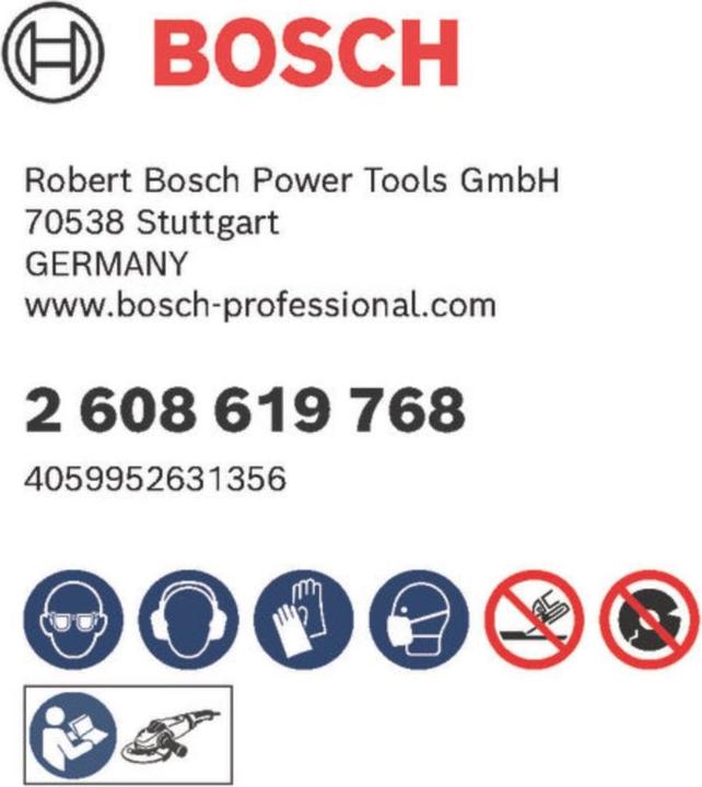 Immagine prodotto Bosch Zubehör Accessori 2608619768 2608619768 Disco da taglio dritto 180 mm 1 pz. In metallo