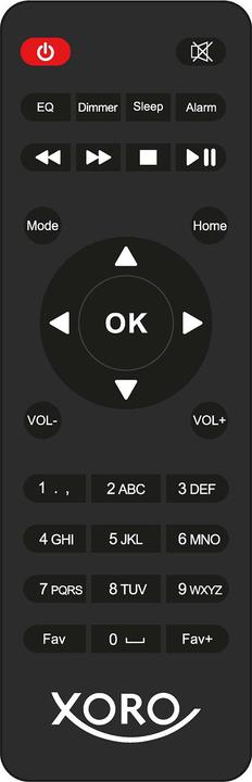 Image du produit Xoro DAB 300 IR, Internet Radio, DAB+,BT,USB,UPnP, Schwarz (Webradio, DAB+ DAB, FM, Bluetooth, WiFi)