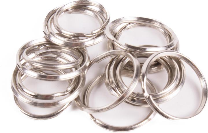 Image du produit Stahlex Anneaux porte-clés 20 pcs métal