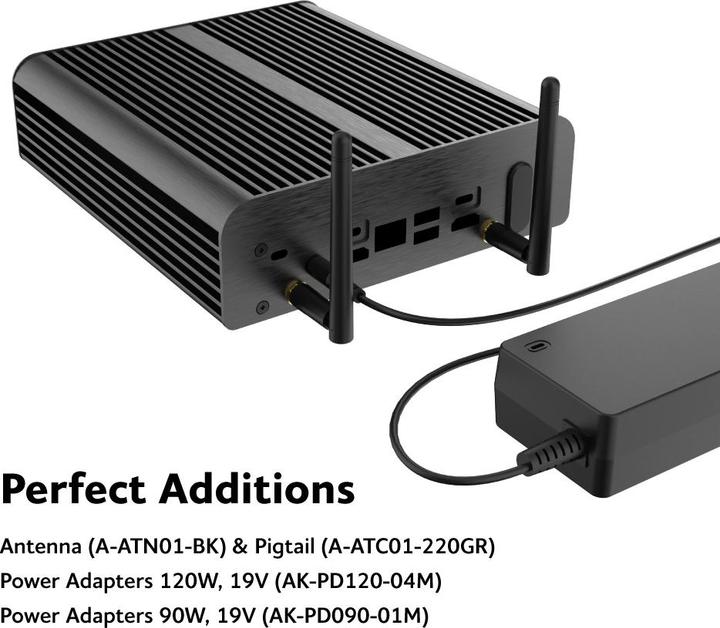 Productafbeelding Akasa Newton RC, Compact fanless case for ASUS NUC 14 Pro (UCFF)