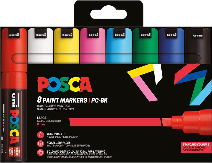 Produktbild Posca Marker UNI PC-8K 8er Set Basic (8 x)