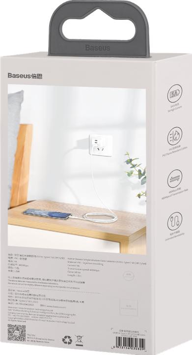 Produktbild Baseus TZCATZJ-02 USB Kabel USB A USB C (1.50 m, USB 2.0, 40 W)