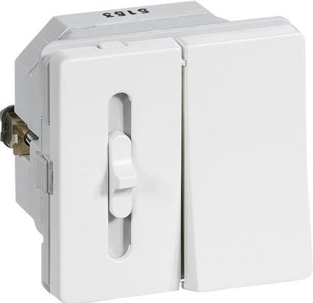 Produktbild LK FUGA Aufsatzdimmer LED-S 120 VA mit Korrespondenz 1 Modul, Weiss- In Tasche für DI