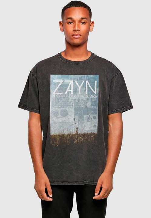 Produktbild Merchcode ZAYN - Tracklist Antannae Acid Washed Oversize Tee - 193213 (S)