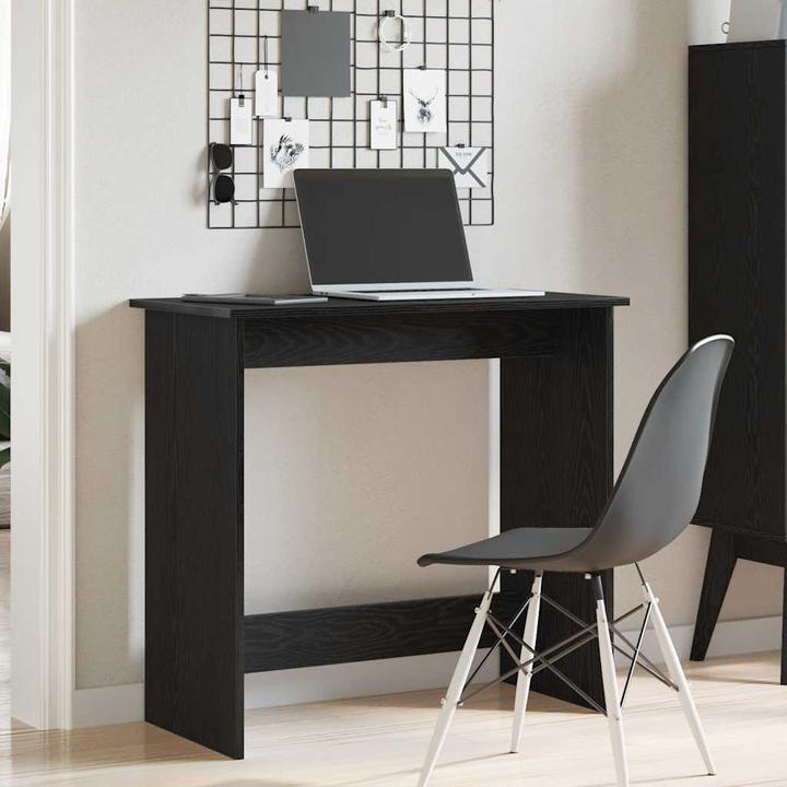 Image du produit VidaXL Bureau noir 84x40x75 cm en bois composite Table de bureau PC (80 x 40 x 75 cm)