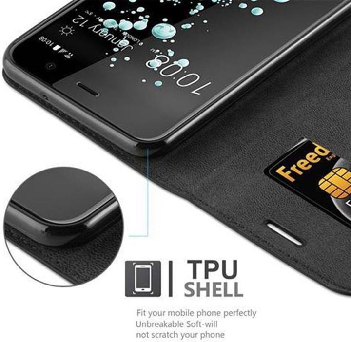 Actual product image Cadorabo Book Invisible Magnet Cover (HTC U Play)