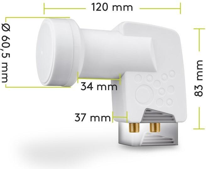 Immagine prodotto Goobay Gemello universale (Doppio LNB, 40mm)