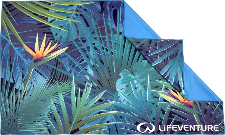Actual product image Lifeventure Recycled SoftFibre Trek Towel, Tropical, Giant (150 x 90 cm)