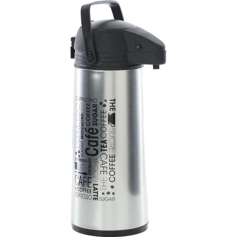 GCS Beverage Dispenser 1.9l, Thermoskanne, Schwarz, Silber