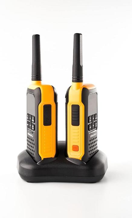 Produktbild Dynascan PMR PNI F-15 tragbares Radio, 446 MHz, 0,5 W, 16 CH, wasserdicht IP67, Set mit 2 Stück (12 km)