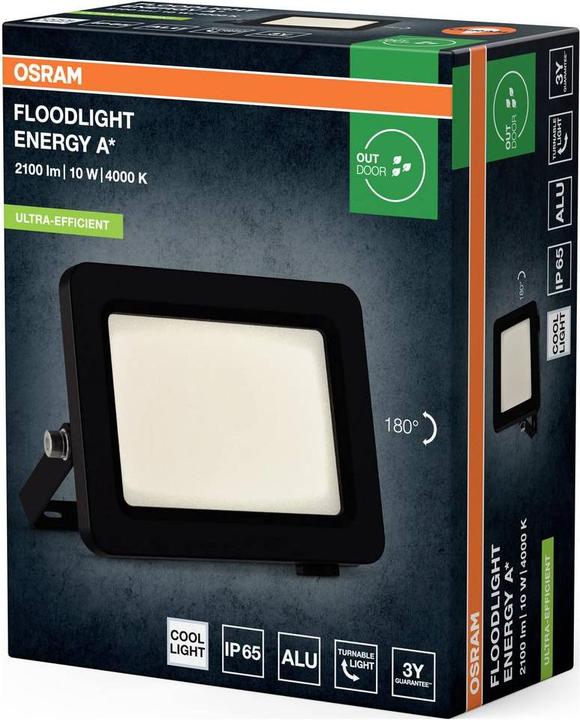Produktbild Osram HOMELIGHTING Floodlight EA 10W 840 Dark Grey​ 4099854429491 Aussenstrahler (1750 lm, IP65)