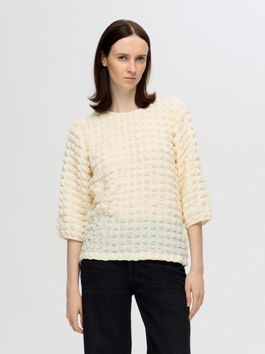 Immagine prodotto Selected Top strutturato con maniche a 3/4 (S)