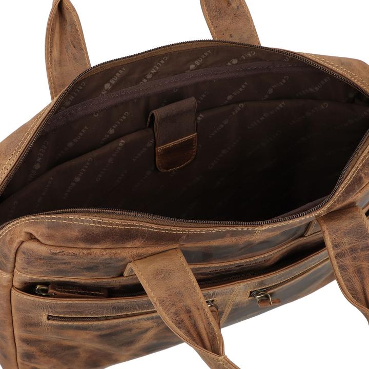 Produktbild Greenburry Vintage Aktentasche Leder 38 cm Laptopfach (14.96")