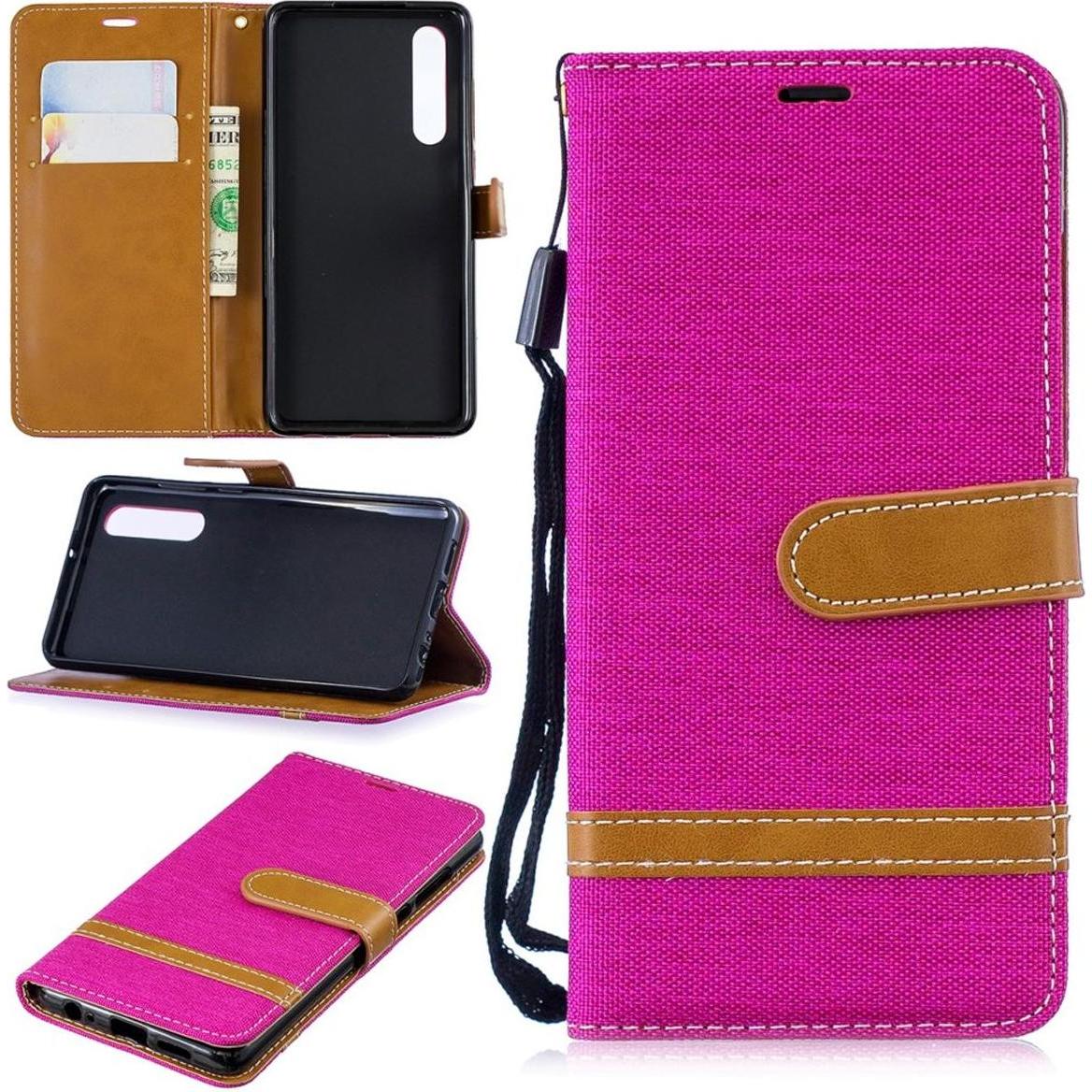 König Design Hülle Handy Schutz für Huawei P30 Case Cover Tasche Wallet Etui Handyhülle Neu (Huawei P30), Smartphone Hül...