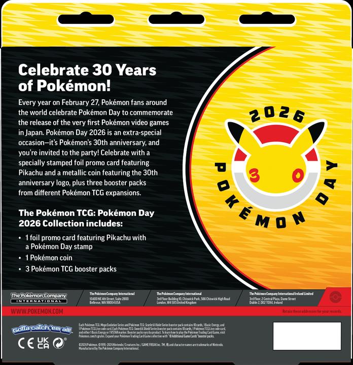 Produktbild Pokémon P-EN Pokémon Day 2026 Collection (Englisch, Box Set & Collection)
