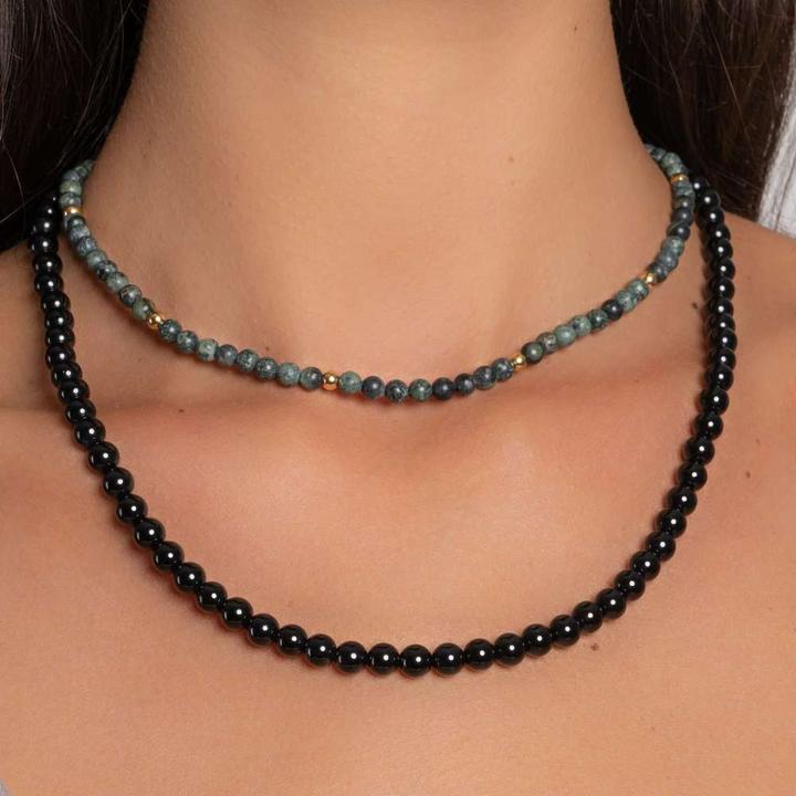 Produktbild Bijouteria Steinkette (Edelstahl, Onyx, 40 cm)