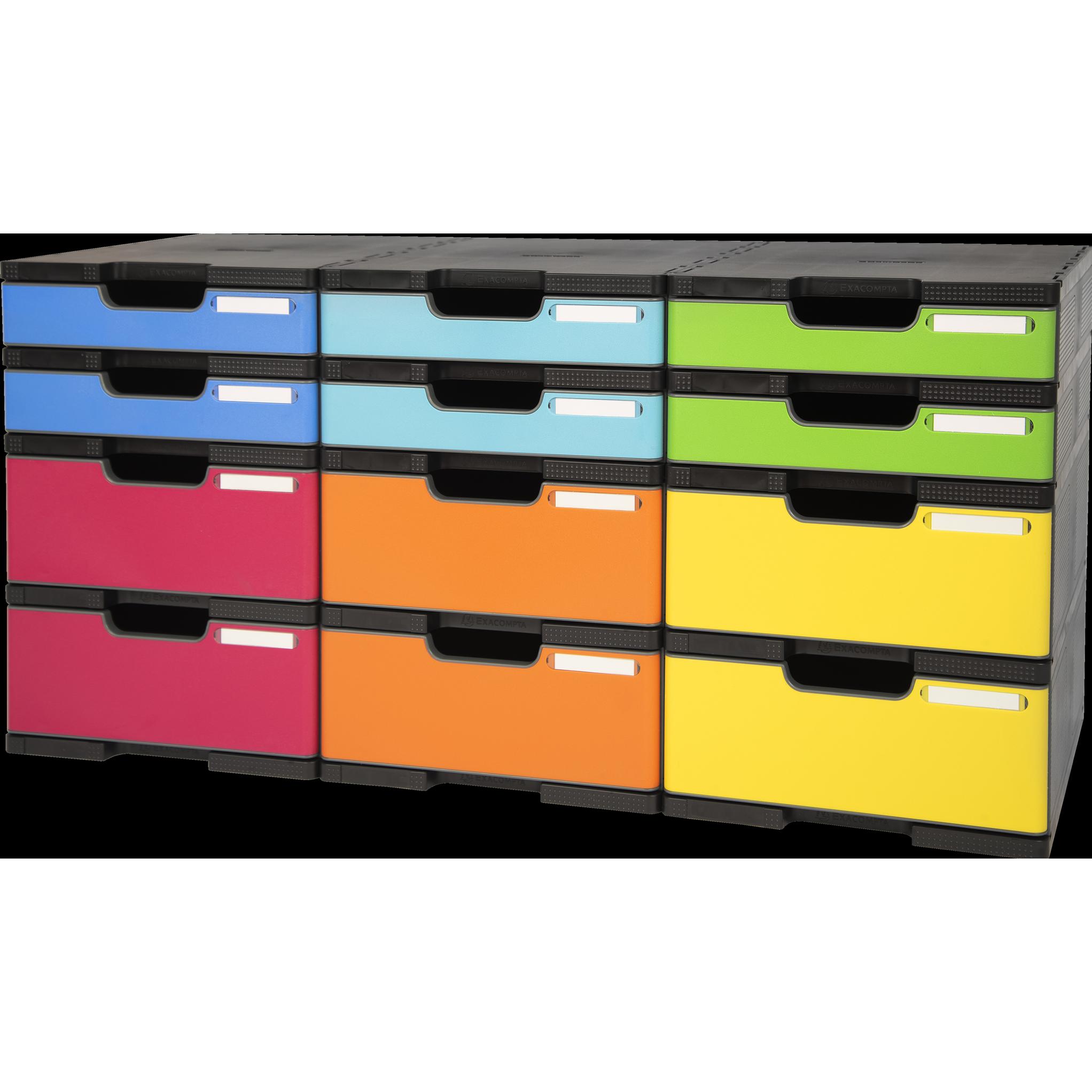 Exacompta, Dokumentenablage, Modulierbar Schubladenboxen (A4+)