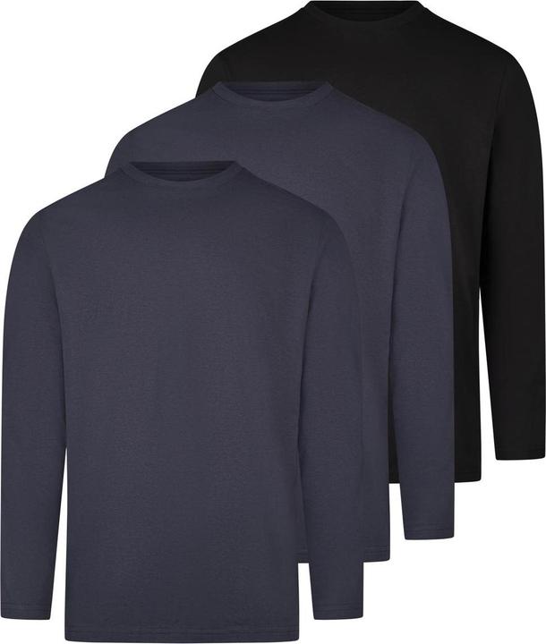 Produktbild Ragman 3er Pack Basic Langarmshirt (L)