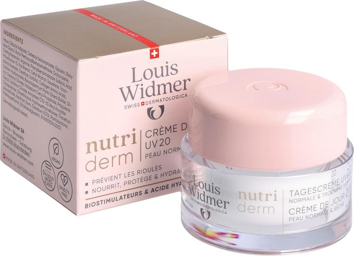 Actual product image Widmer Louis Nutriderm Tagescreme UV20 ohne Parfum 50 ml (50 ml, Day cream, SPF 20)