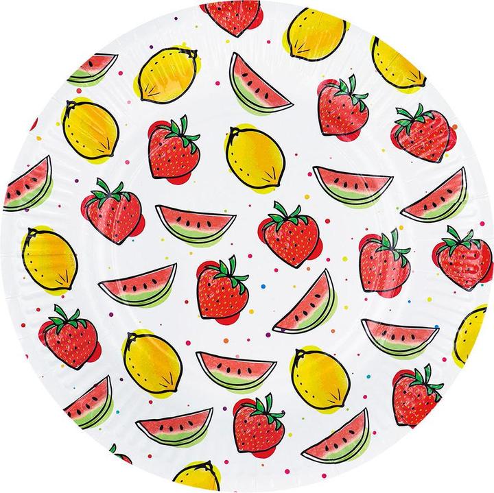 Produktbild Boland 8 Papierteller Fruit (23 cm) (8 x)