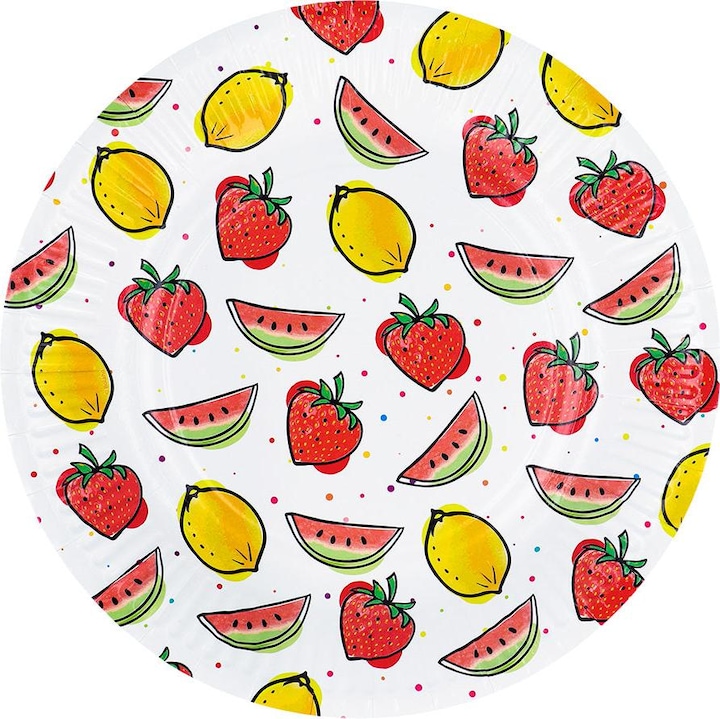 Actual product image Boland 8 Fruit paper plates (23 cm) (8 x)