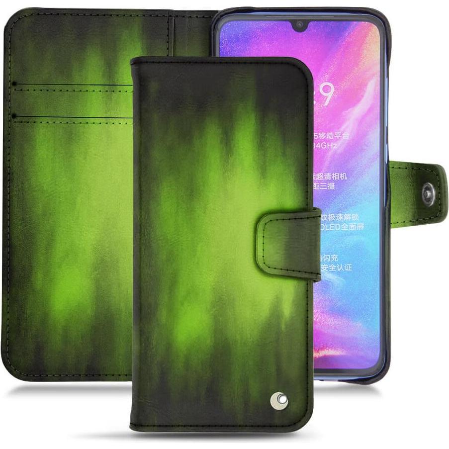 Noreve Lederschutzhülle Wallet (Xiaomi Mi 9), Smartphone Hülle, Grün