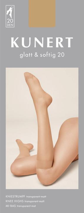 Image du produit Kunert Glatt & Softig 20 (Lot de 3) Mi-bas fins, couleur 042 graphit, taille 35-38 (20 DEN, 35 - 38)