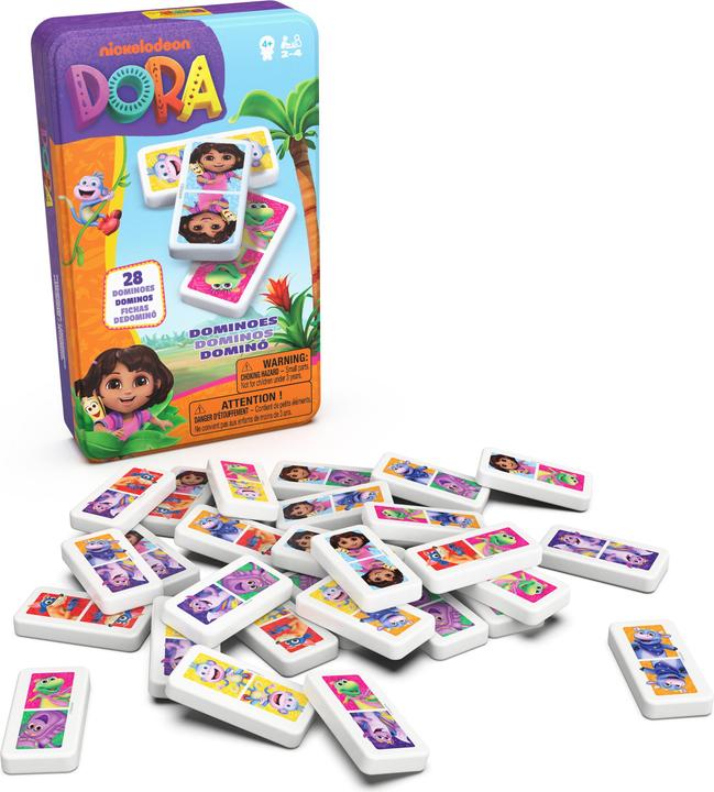 Produktbild Spin Master Dora Dominoes In Tin (Französisch, 2 - 4 Spieler)