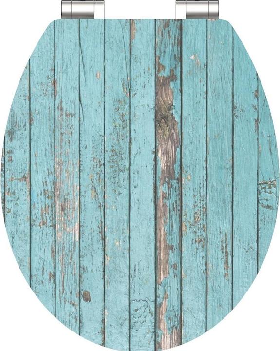 Actual product image Schütte WC seat wood MDF WC seat BLACK STONE soft-close mechanism 80535 stone look