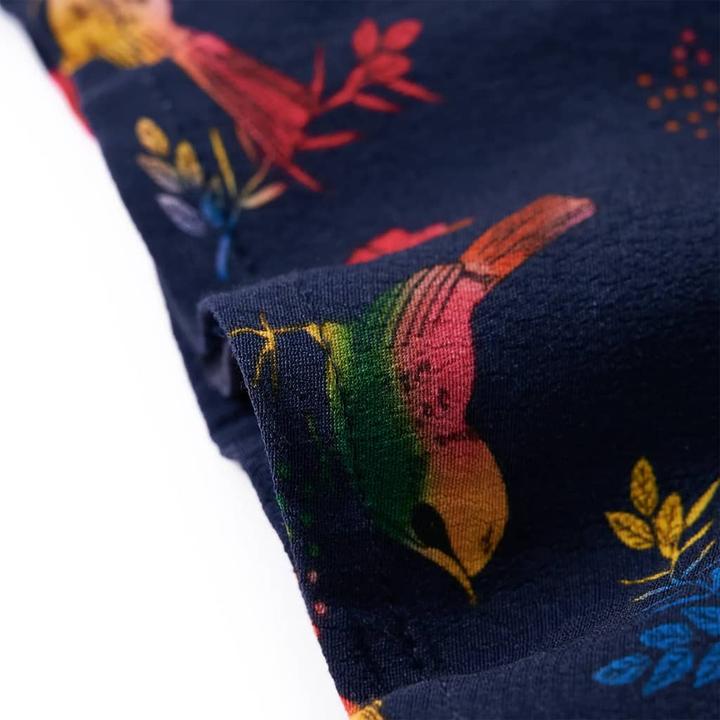 Actual product image vidaXL Children's skirt navy blue 116,Outer material: 100 (116)