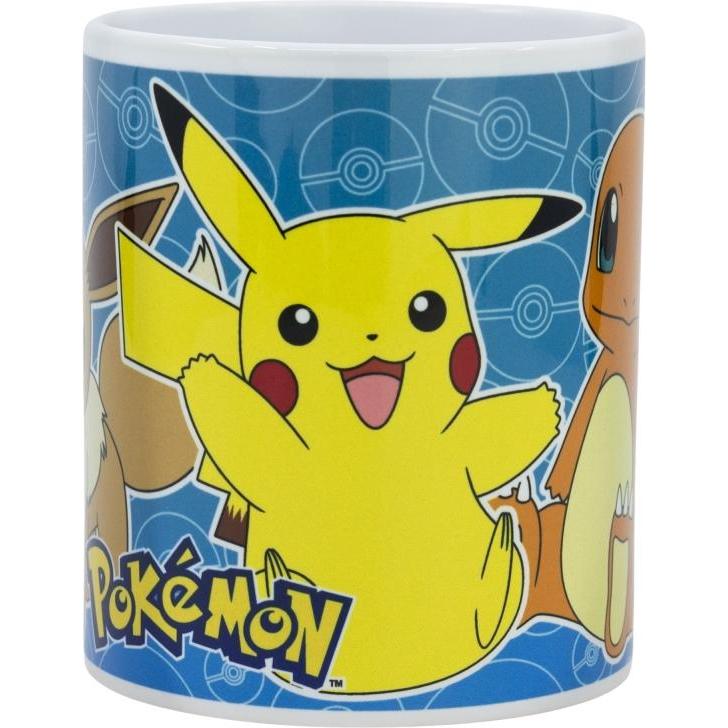 Thumbnail - Tinisu, Tasse, Pokemon Pikachu Evoli Kaffeetasse Tasse 325ml Mug Cup mit Geschenkkarton (325 ml)