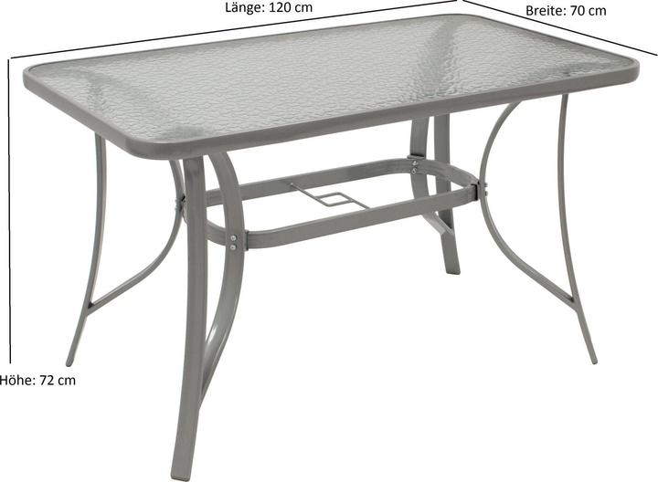 Produktbild Degamo Gartentisch FLORENZ (70 x 70 x 72 cm)