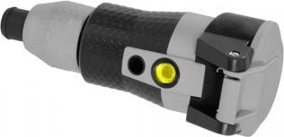 Actual product image ABL SCHUKO coupler gray, 2K technology, voltage indicator, quick release, IP54 (CEE 7/4)