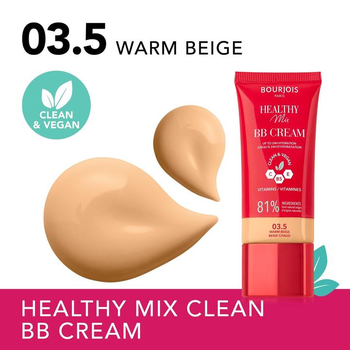 Produktbild Bourjois Healthy Mix Clean & Vegan BB Cream (Warm Beige, 30 ml)