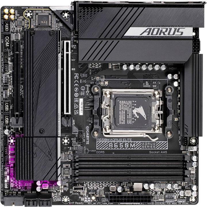 Productafbeelding Gigabyte B650M AORUS Elite (AM5, AMD B650, mATX)