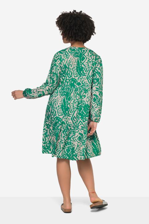 Produktbild Angel of Style Kleid, Alloverdruck, Tunika-Ausschnitt, Langarm (48)