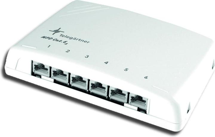 Immagine prodotto Telegärtner Pannello patch di rete mini distributore 6 porte Cat.6