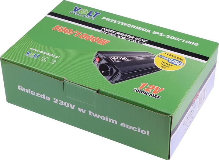 Productafbeelding Volt Polska Przetwornica napiecia IPS 500/1000W 12/230V