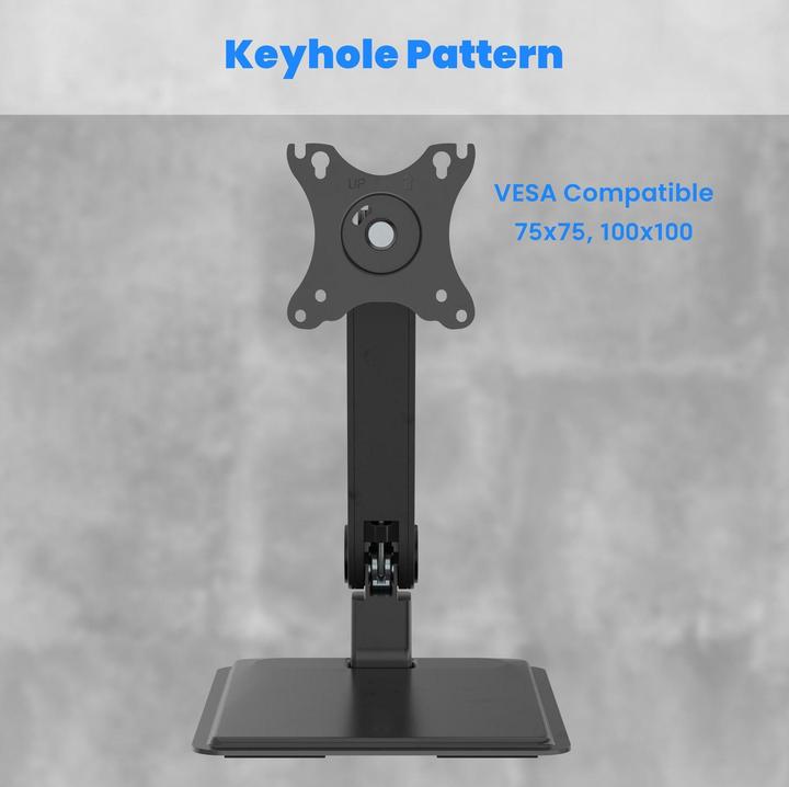 Image du produit PureMounts Tischhalterung PM-OFFICE-ST-20 bis 8 kg – Schwarz (Tables, 32", 8 kg)