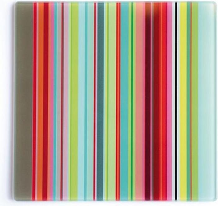 Remember Küchenglasplatte Schneidebrett und Untersetzer Stripes (1 x)