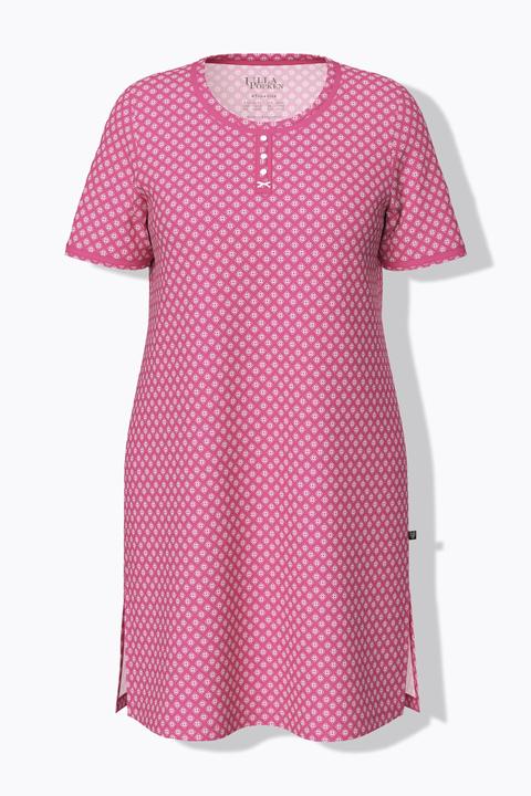 Produktbild Ulla Popken Bigshirts, 2er-Pack, Muster/uni, Rundhals, Halbarm (54)