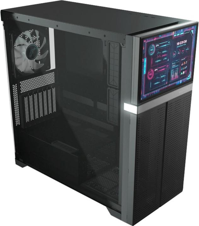 Actual product image Valkyrie VK02 LCD Black (ATX, ITX, mATX, Mini-ITX)