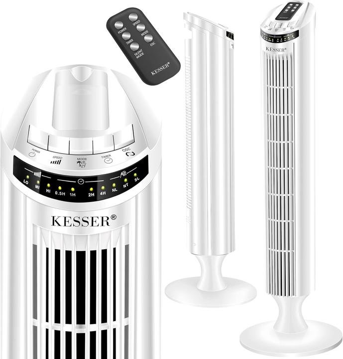 Image du produit Kesser Turmventilator mit Timer und Fernbedienung (51.50 dB)