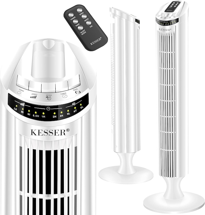 Produktbild Kesser Turmventilator mit Timer und Fernbedienung (51.50 dB)