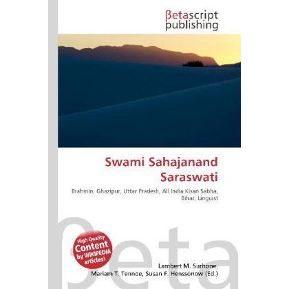 Swami Sahajanand Saraswati, Fachbücher von Lambert M. Surhone, Mariam T. Tennoe, Susan F. Henssonow