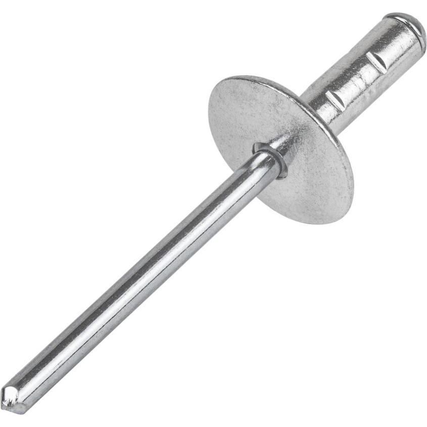 Gesipa, Rivetti, 216700241 Rivetto cieco Polygrip 4,8 x 30 testa 16 mm 100 pezzi