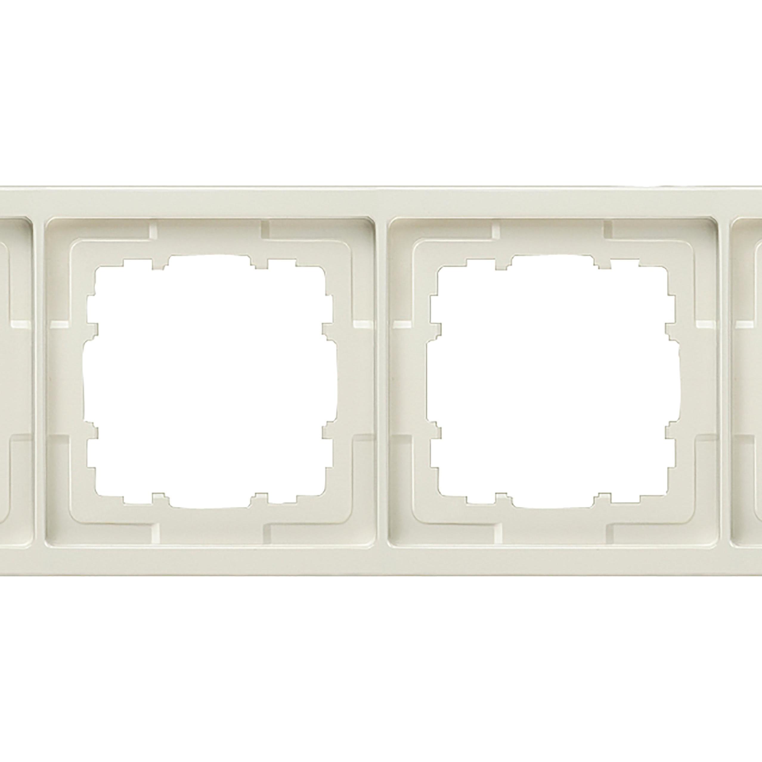 Siemens, Zubehör Schalterprogramm, Rahmen 4f pt glz DELTAstyle Kst 5TG1324-1