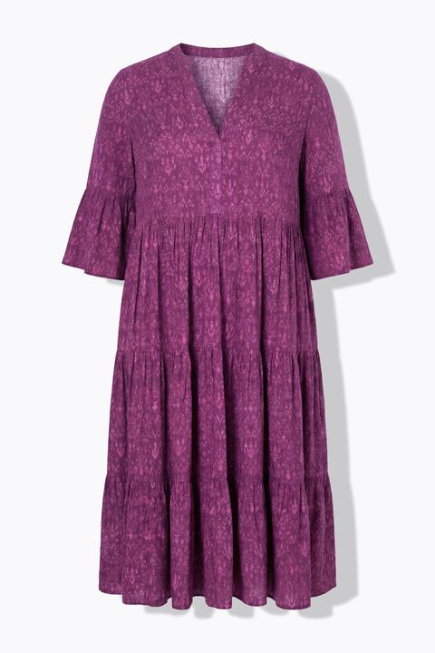 Image du produit Studio Untold Robe maxi, coupe évasée, cachemire, manches 3/4 (50, 52)