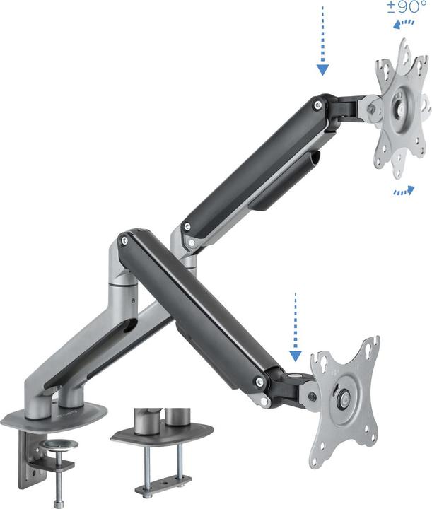 Produktbild Tooq Technology DB4132TNR-G - Klemme /Bolzen - 18 kg - 43,2 cm (17 Zoll) - 81,3 cm (32 Zoll) - 1 (Tisch, 32")