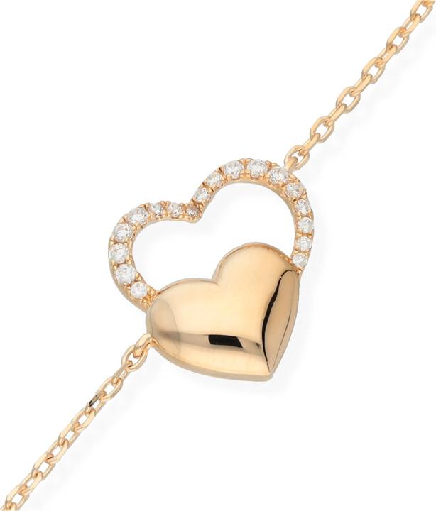 Image du produit Carat Hearts (19 cm, Laiton Plaqué Or)